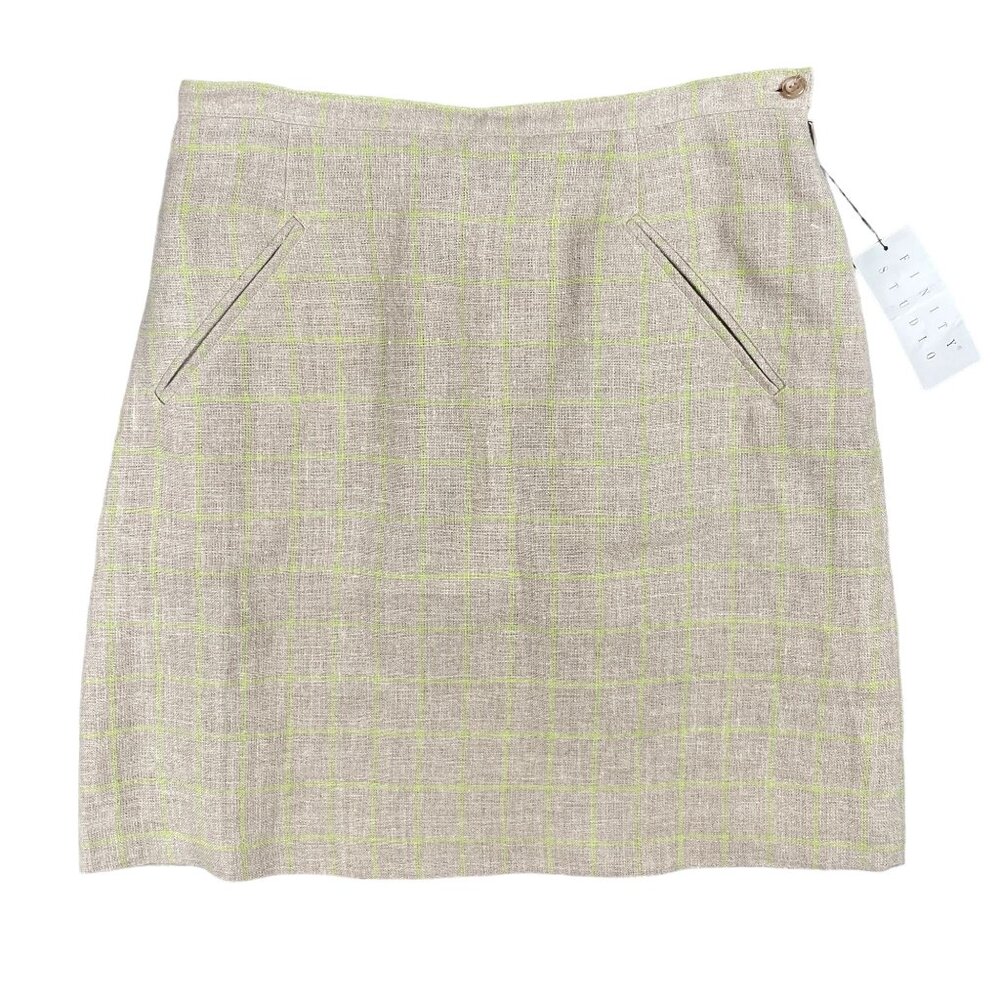 Finity Studio Linen Skirt  Womens Size 12 Work Office Capsule Everyday Minimal